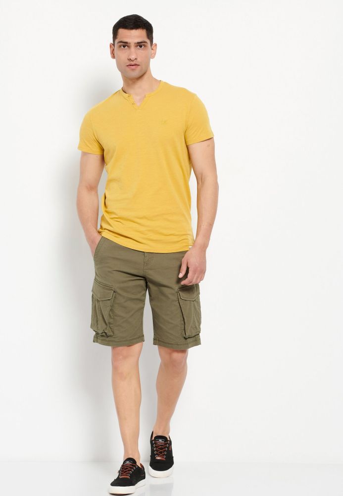 Essential t-shirt με λαιμό henley Garage 55