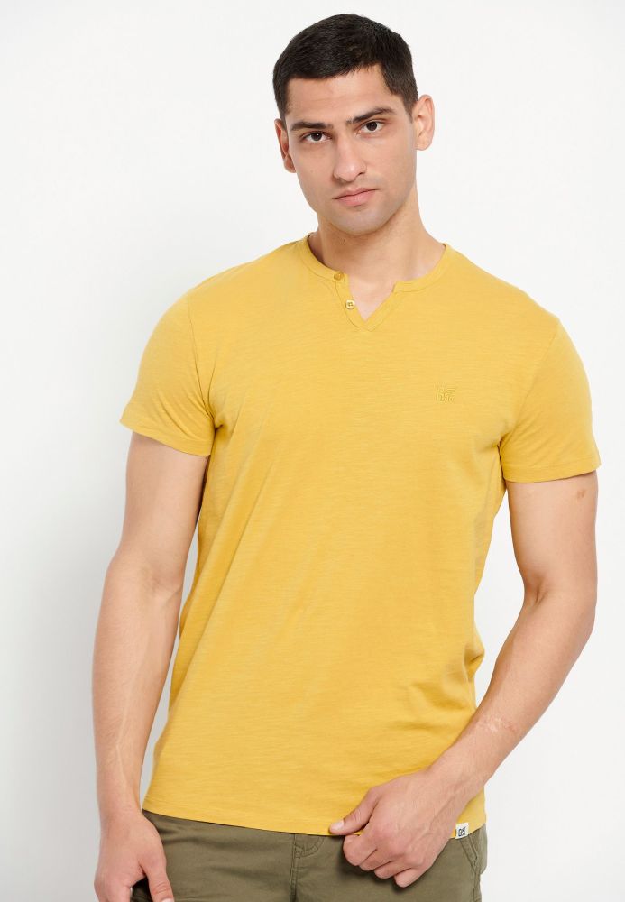 Essential t-shirt με λαιμό henley Garage 55