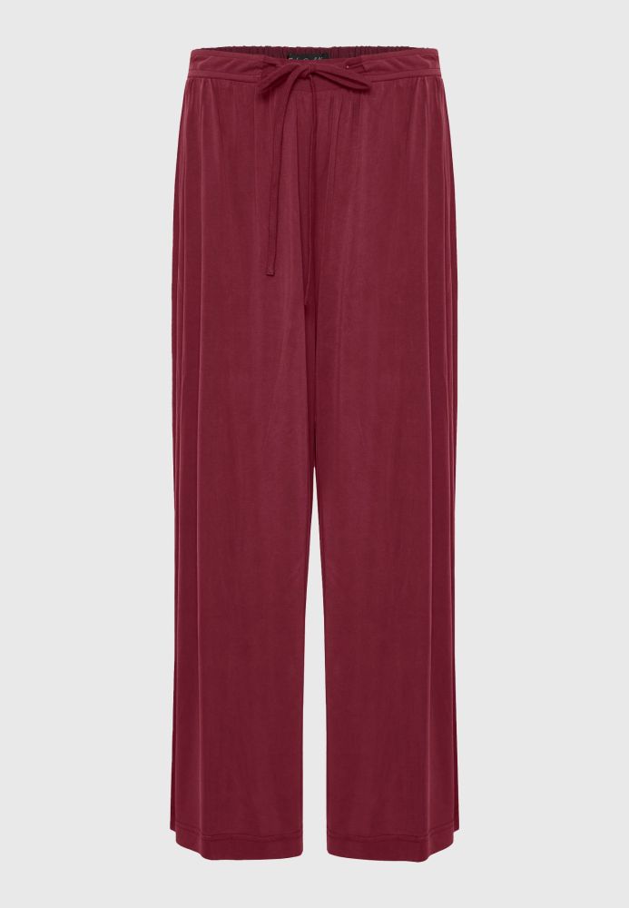 Wide leg παντελόνα με δέσιμο με κορδόνι