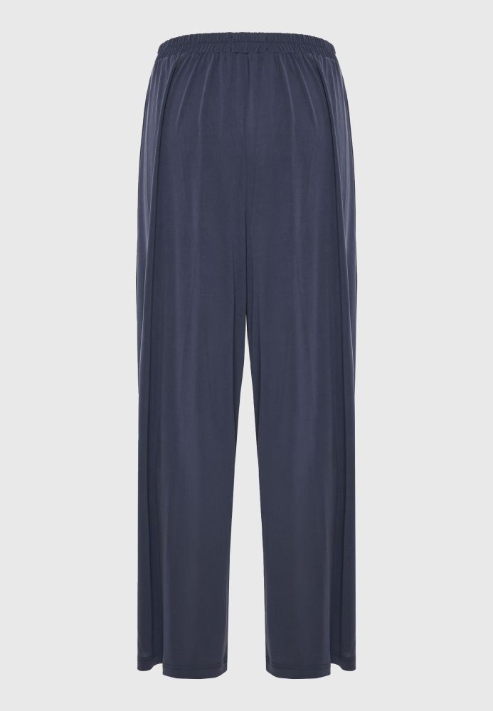 Wide leg παντελόνα με δέσιμο με κορδόνι
