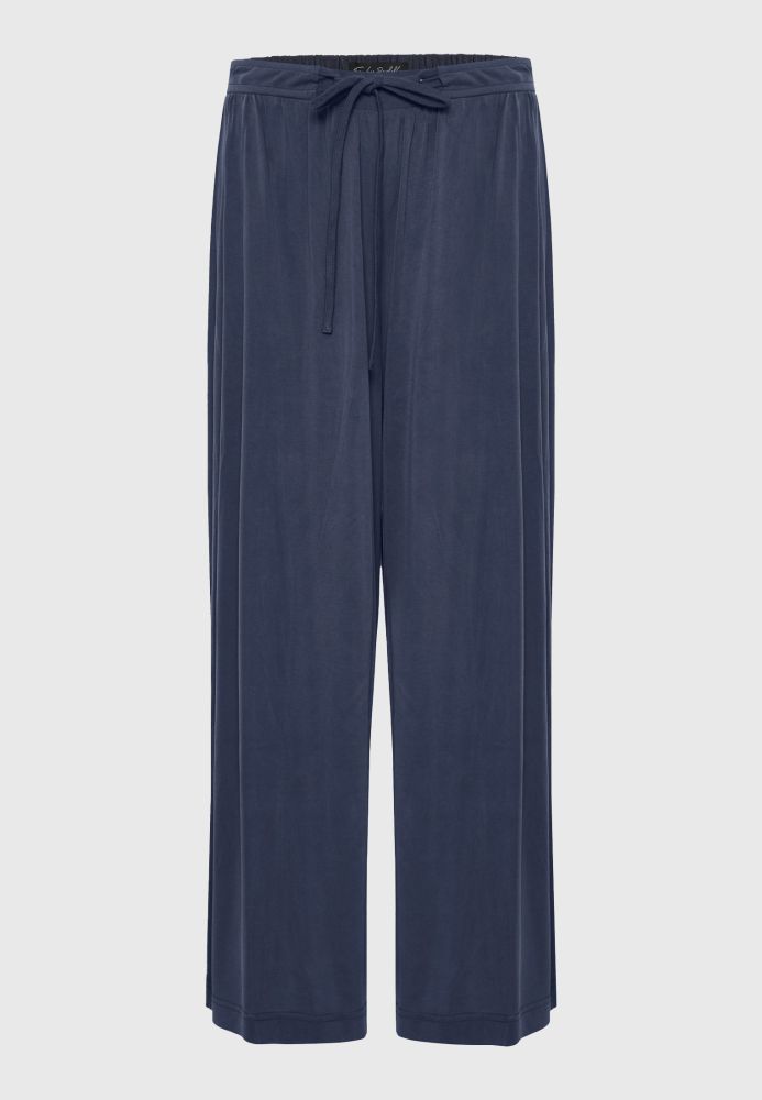 Wide leg παντελόνα με δέσιμο με κορδόνι