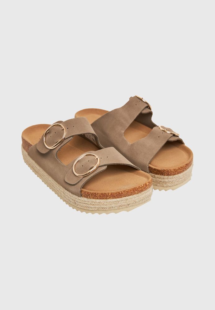 Γυναικεία suede σανδάλια