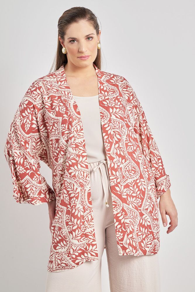 Κιμονό boho εμπριμέ φλοράλ VERO MODA
