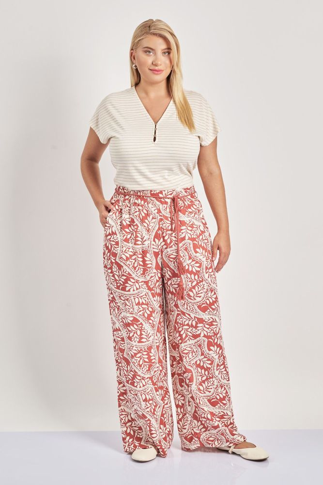 Παντελόνα boho εμπριμέ φλοράλ VERO MODA