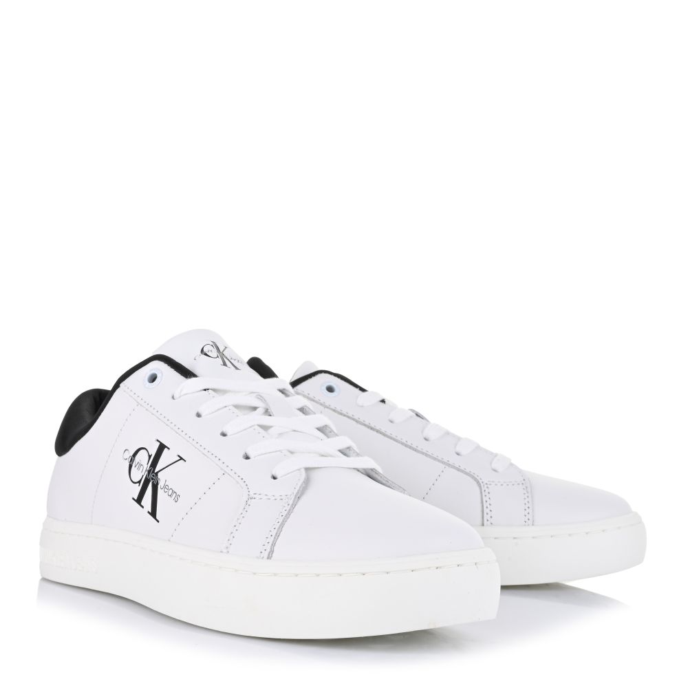 Δερμάτινα Sneakers Calvin Klein Classic Cupsole Low Laceup YM0YM00864 01W