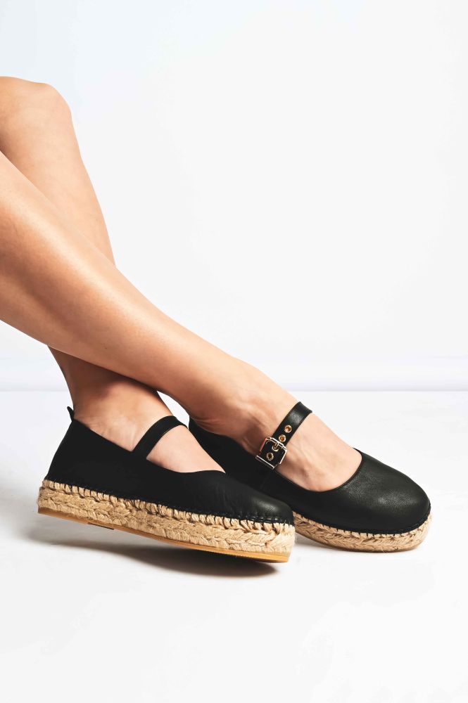 Δερμάτινες Εσπαντρίγιες Sofia Manta 740 Black