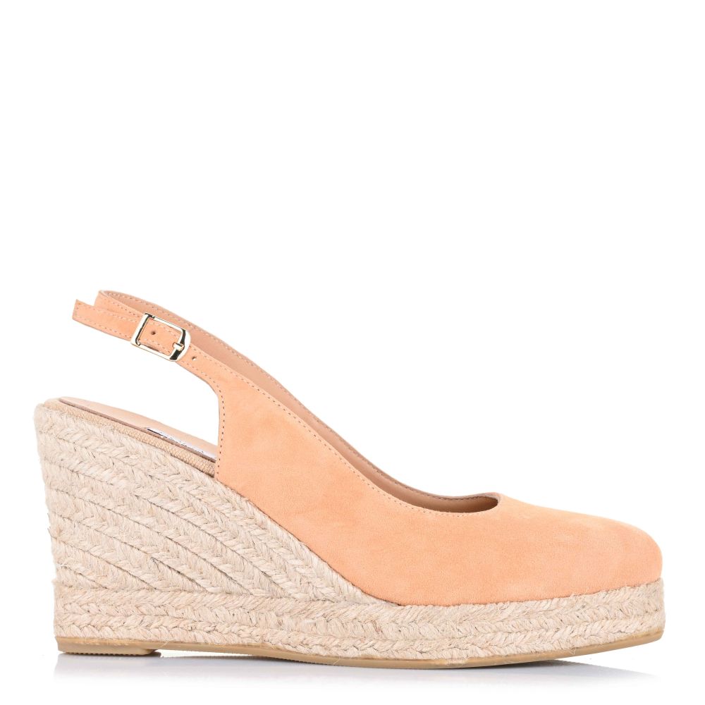 Δερμάτινες Suede Εσπαντρίγιες Sofia Manta 979 Light tabac