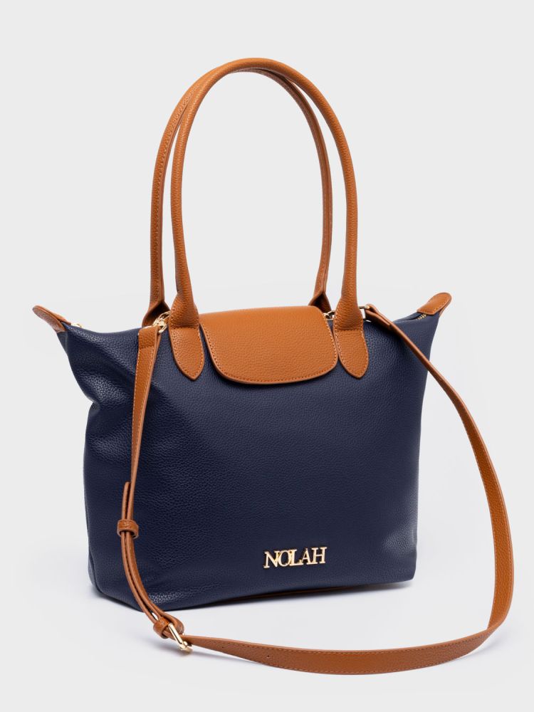 NOLAH ΤΣΑΝΤΑ ΩΜΟΥ CAPUCCINE LARGE NAVY