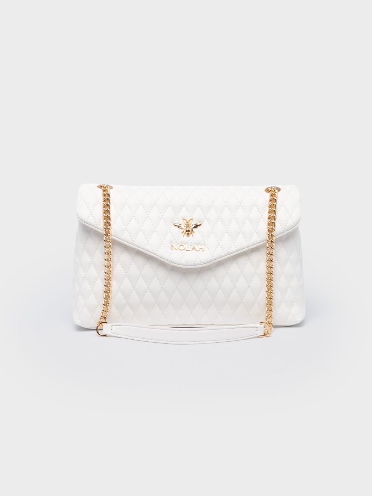 NOLAH ΤΣΑΝΤΑ ΩΜΟΥ STACY WHITE LIGHT GOLD