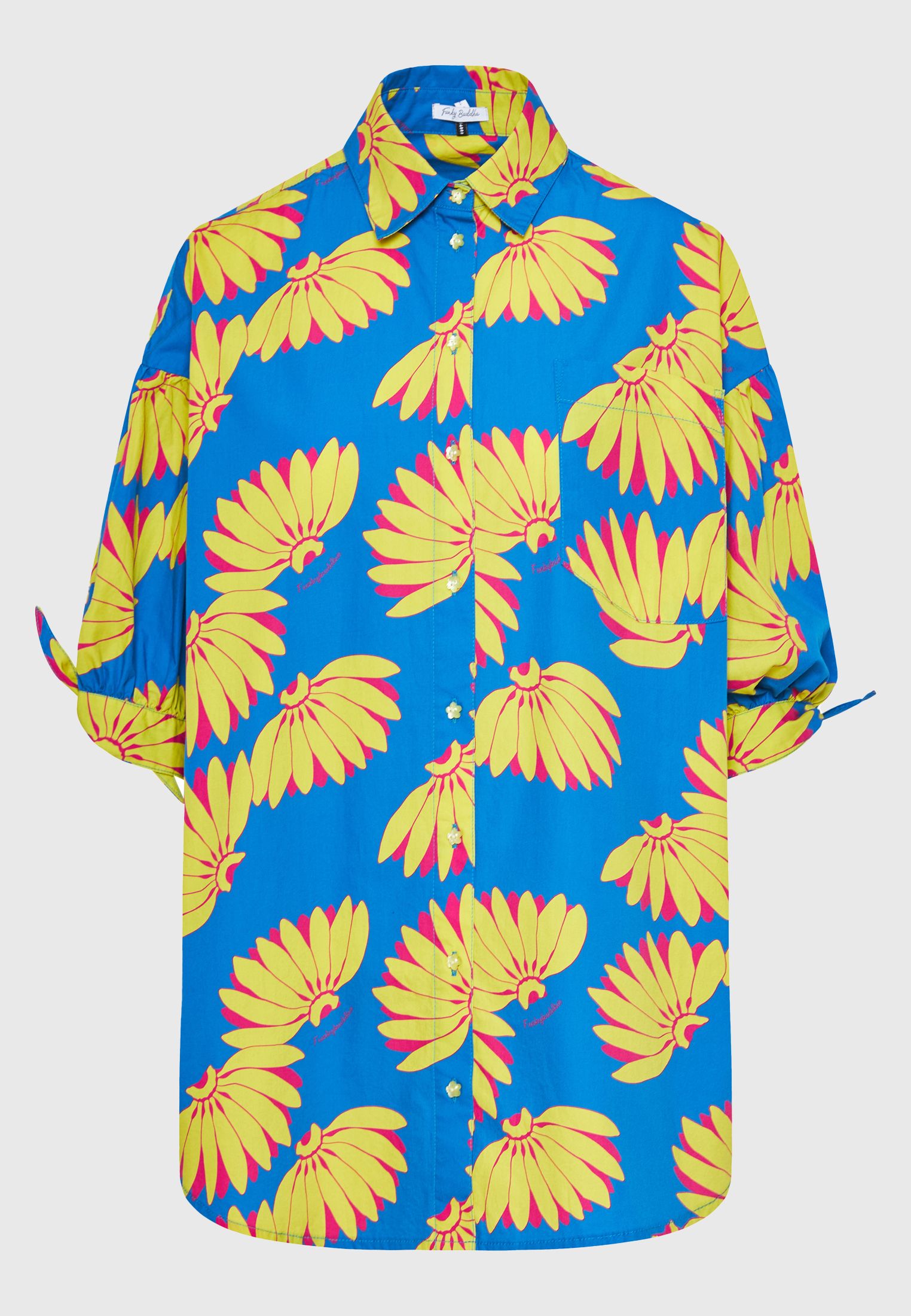 Γυναικείο oversized πουκάμισο με exotic τύπωμα