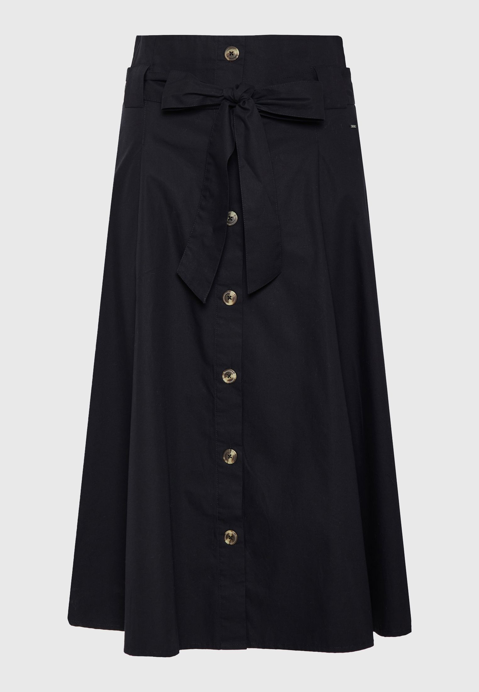 Relaxed fit μίντι φούστα με πιέτες
