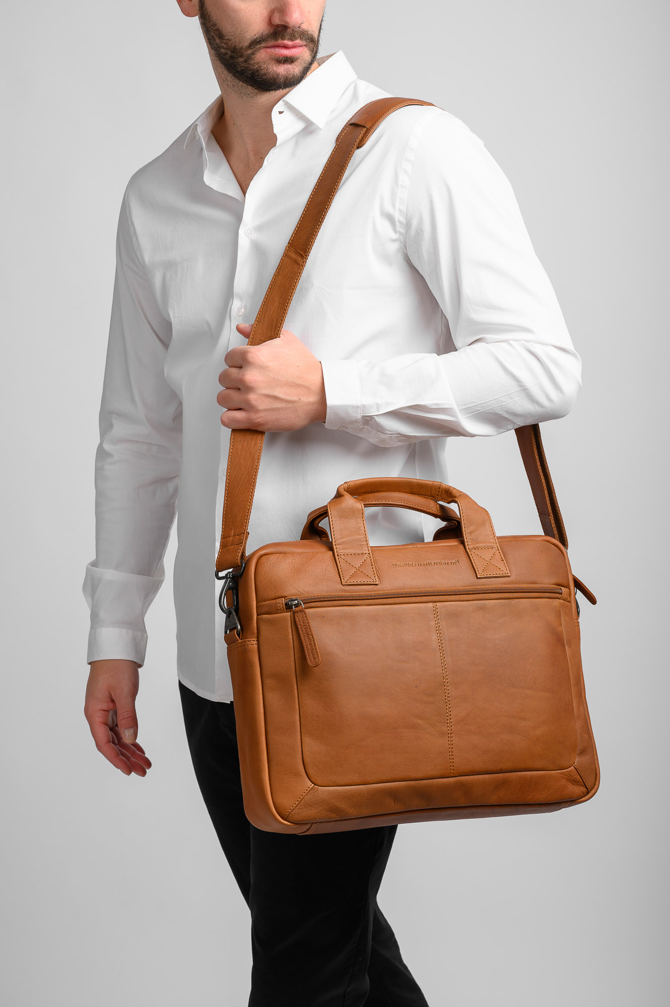 Δερμάτινος Χαρτοφύλακας The Chesterfield Brand Calvi C40.1033 31 Cognac