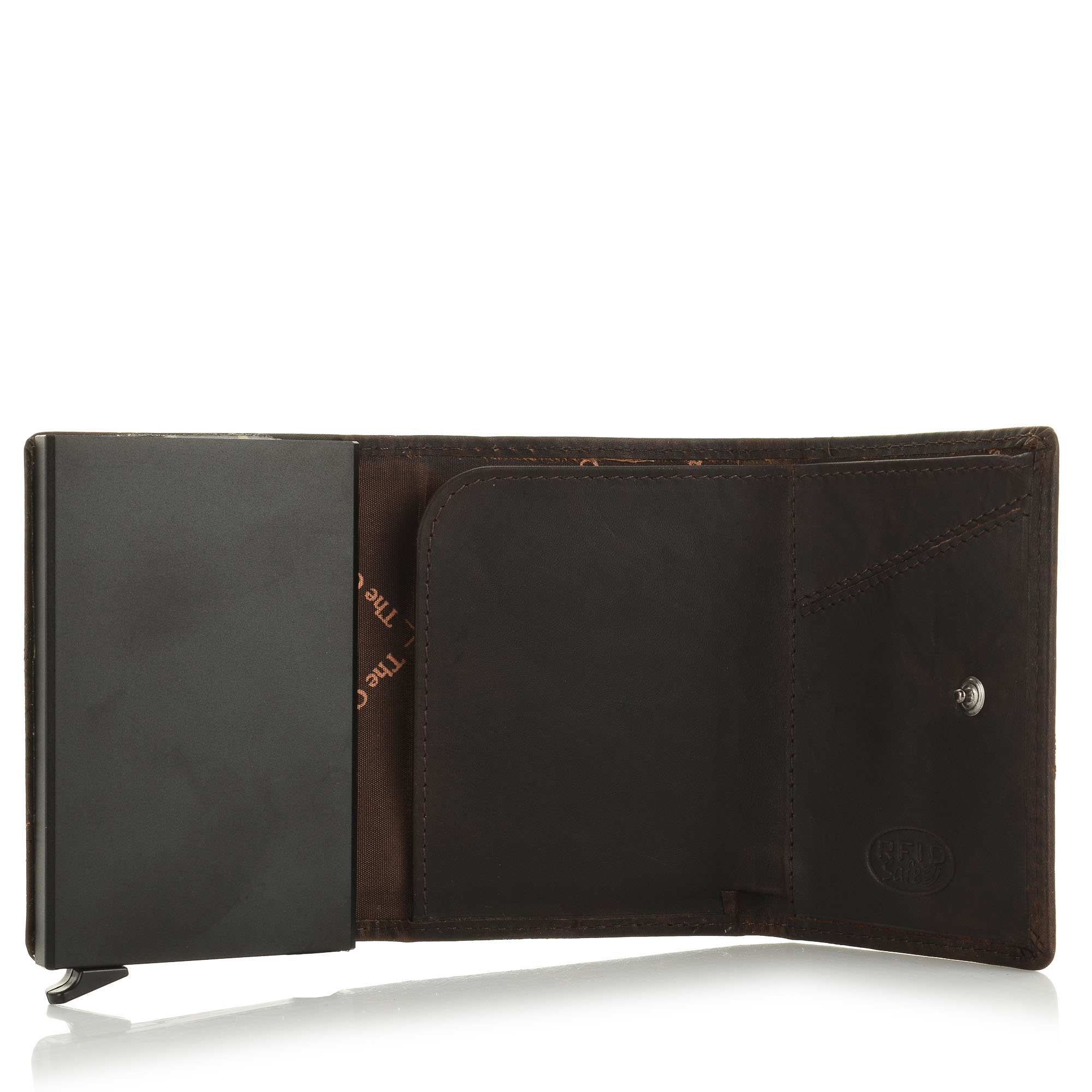 Slide-Up Δερμάτινη Καρτοθήκη-Πορτοφολάκι The Chesterfield Brand Lancaster C08.0380 01 Brown