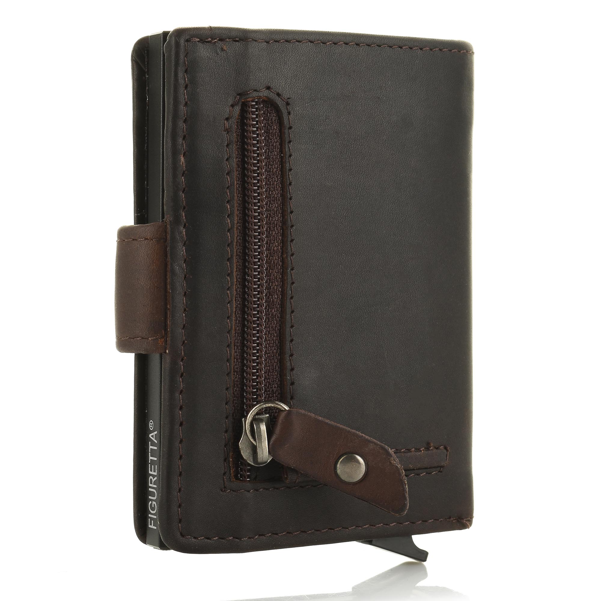 Slide-Up Δερμάτινη Καρτοθήκη-Πορτοφολάκι The Chesterfield Brand Loughton C08.0381 01 Brown
