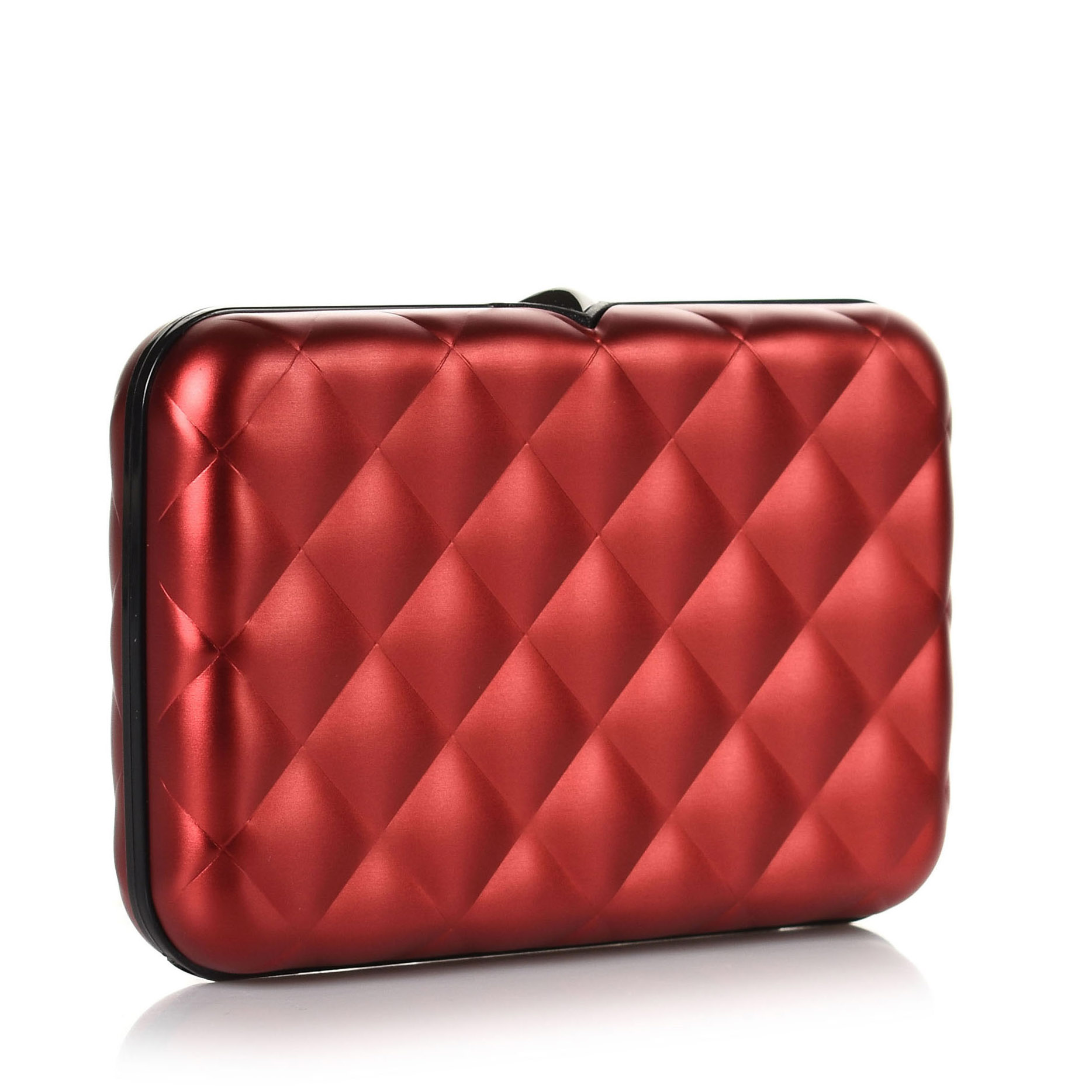 Μεταλλική Καρτοθήκη Ögon Designs Lady Case Quilted Button RFID Safe Red