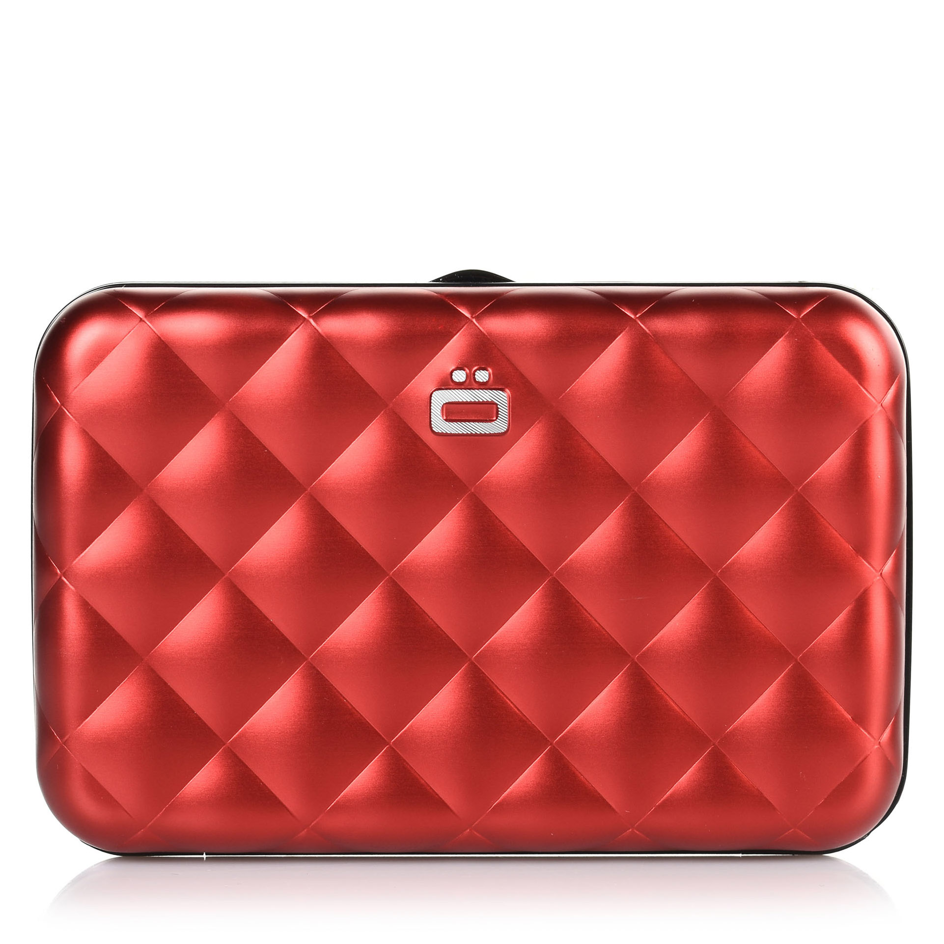 Μεταλλική Καρτοθήκη Ögon Designs Lady Case Quilted Button RFID Safe Red