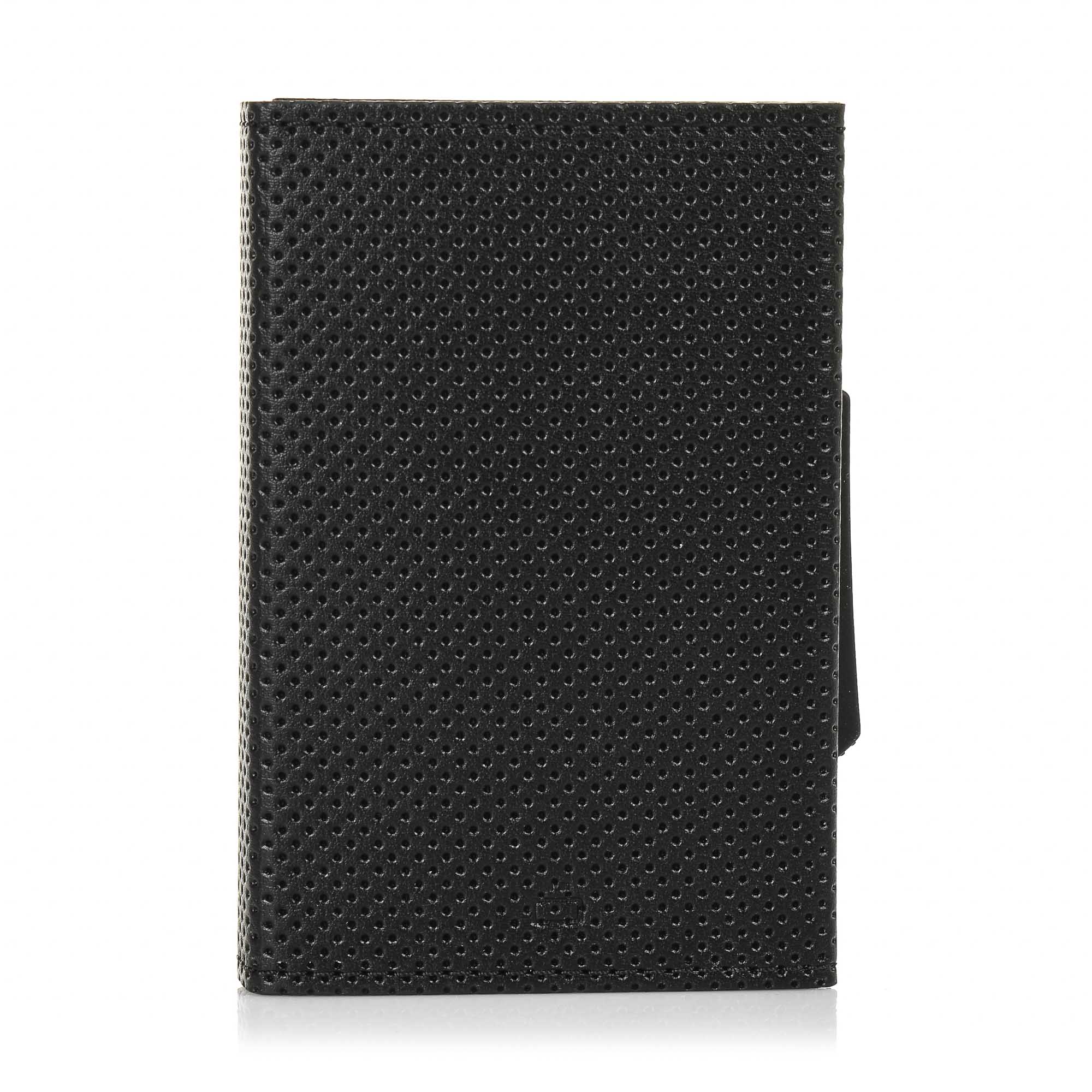 Slide-Up Καρτοθήκη Ögon Design RFID Cascade Slim Traforato Full Black