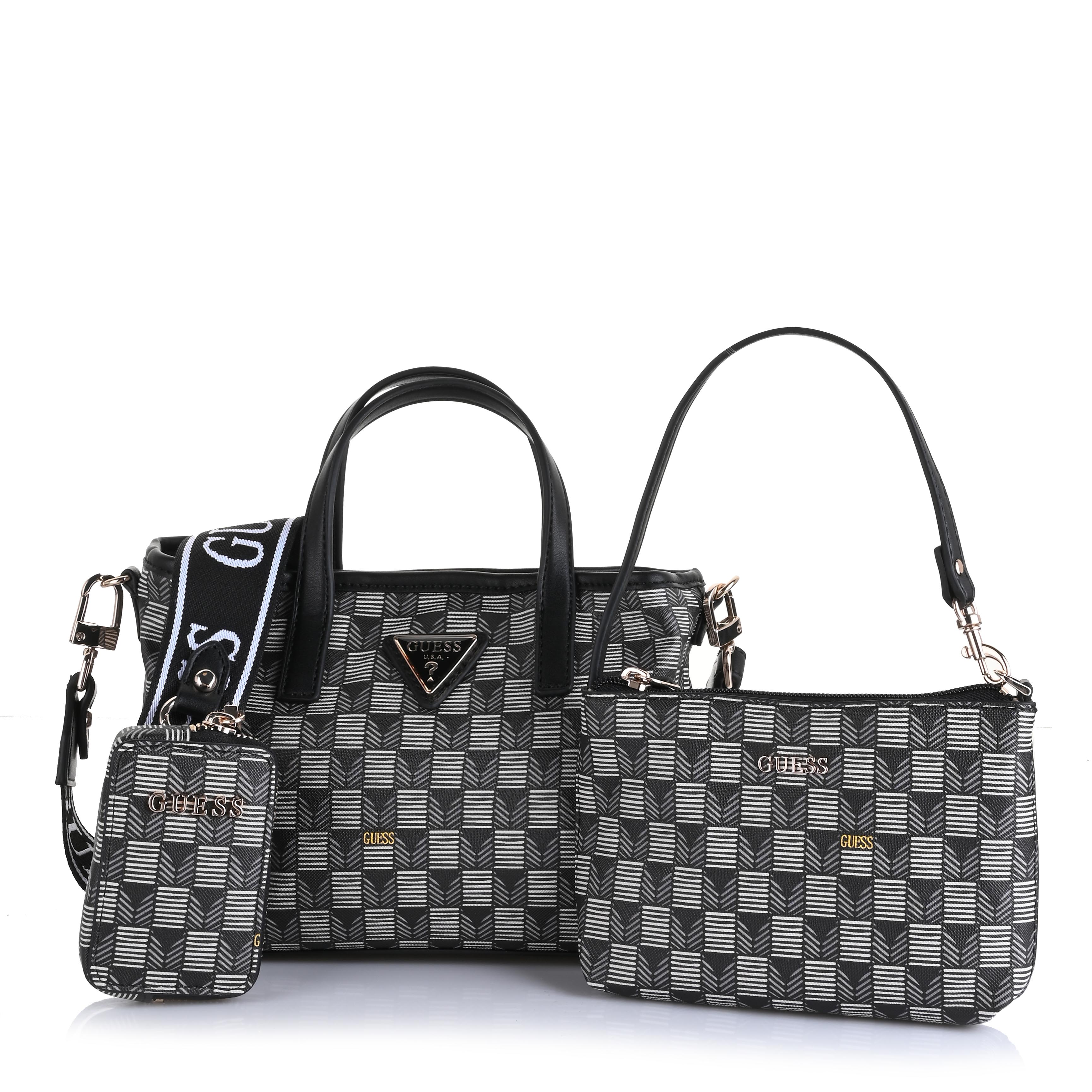 Τσαντάκι Ώμου-Χιαστί Guess G Wave Mini JT934475 Black Logo
