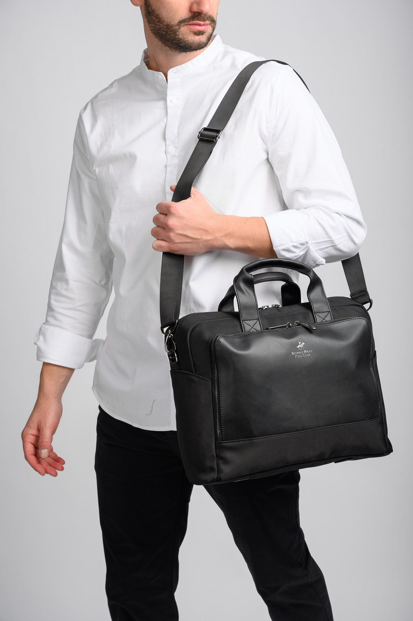 Χαρτοφύλακας Beverly Hills Polo Club Manhattan BH-8463 Nero