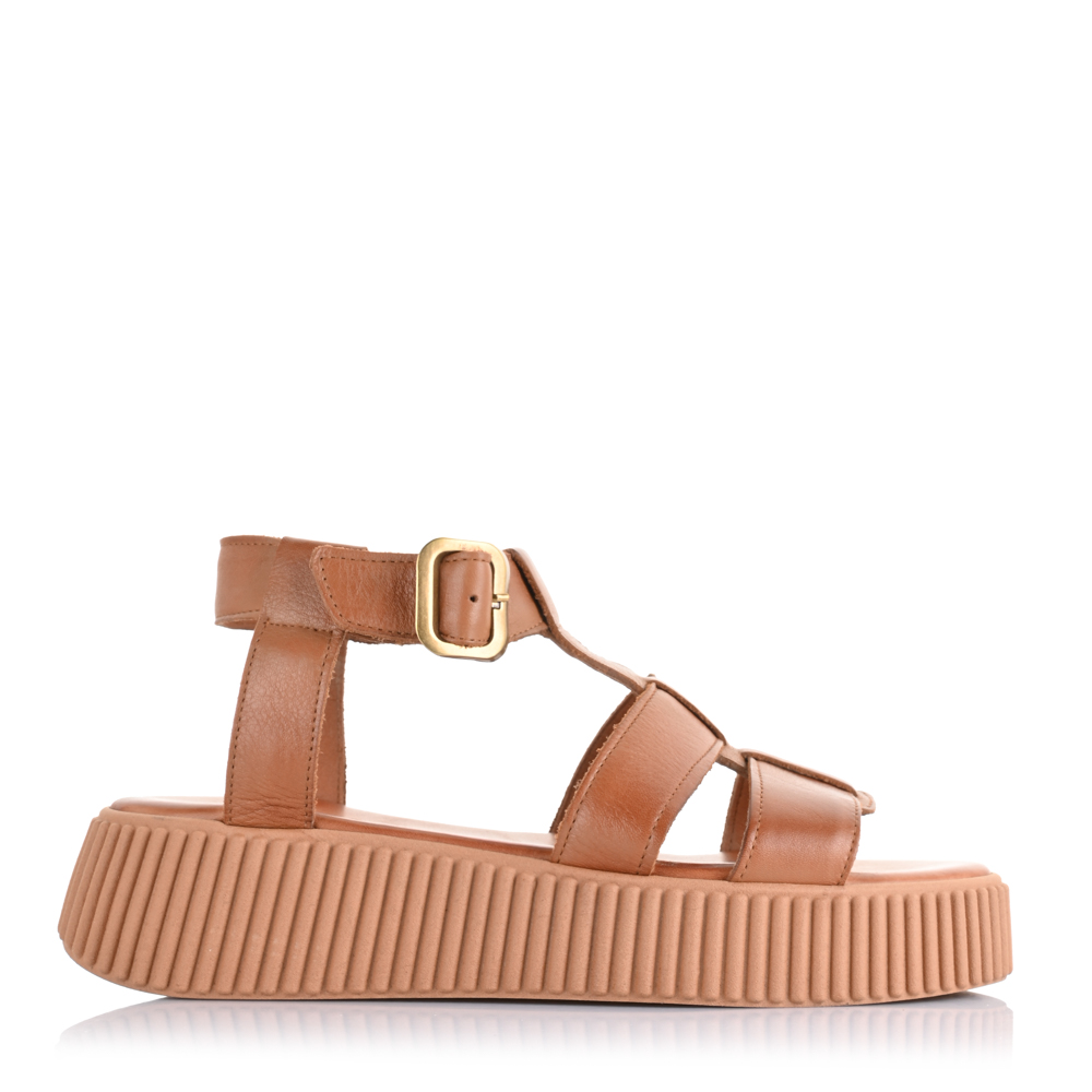 Δερμάτινα Flatform Σανδάλια Unveil 426 Ταμπά