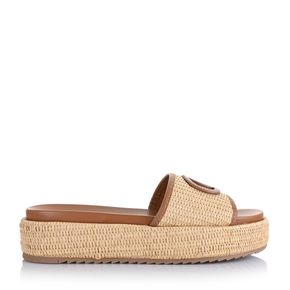 Flatform Σανδάλια Guess Lonney FLJLNYFAB19 Natural