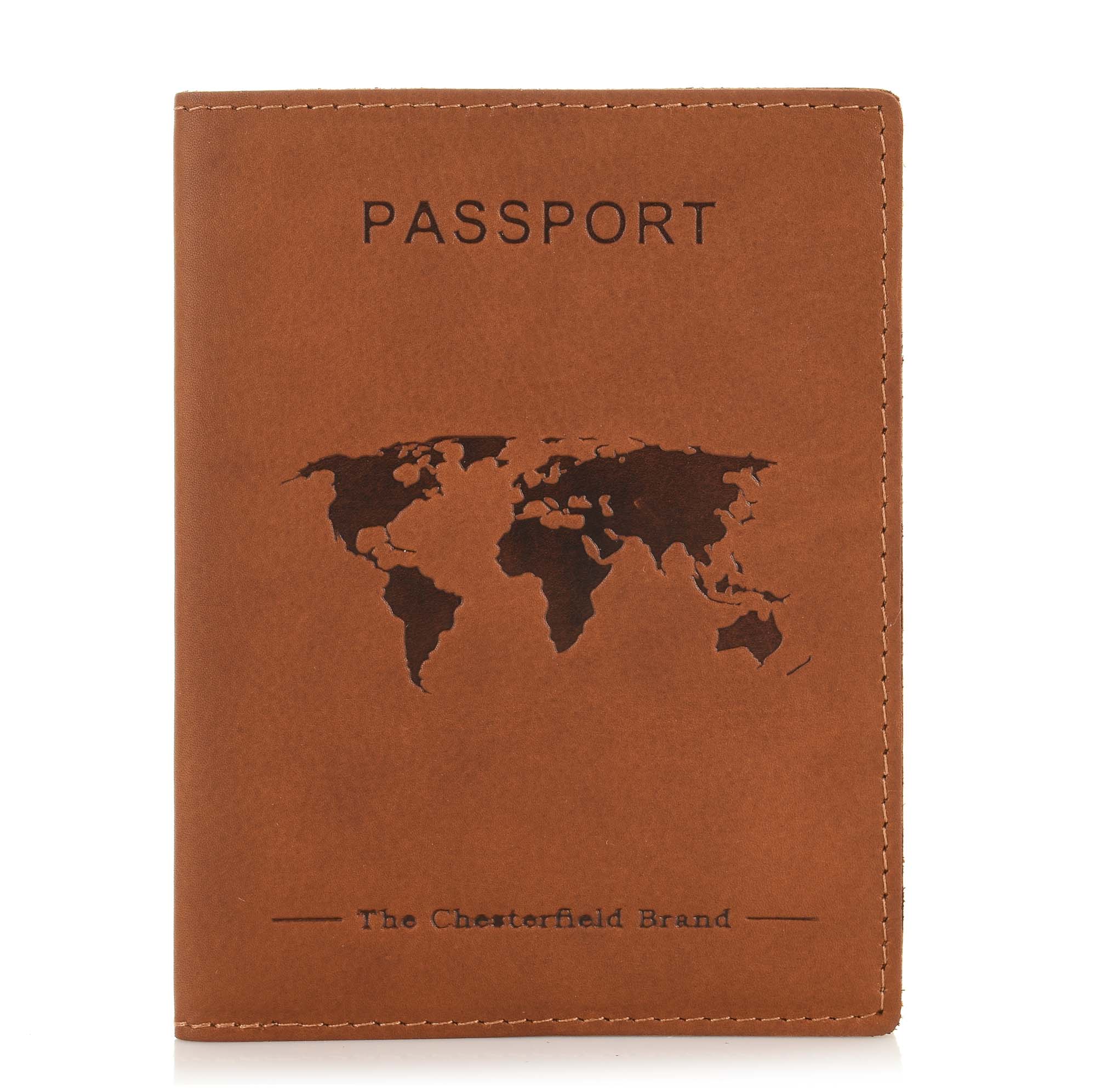 Δερμάτινη Θήκη Διαβατηρίου The Chesterfield Brand Passport Case C08.0488 31 Cognac