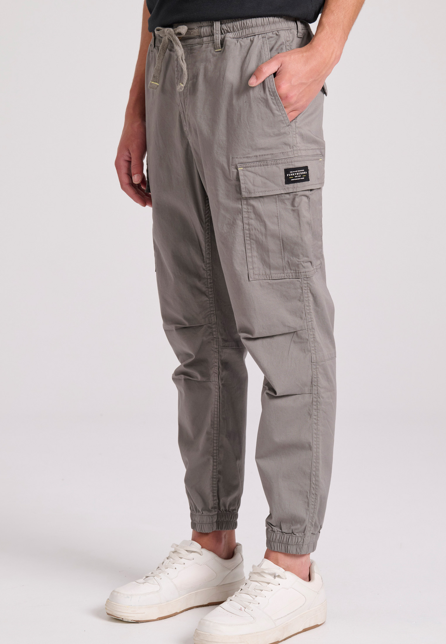 Comfort garment dyed cargo παντελόνι