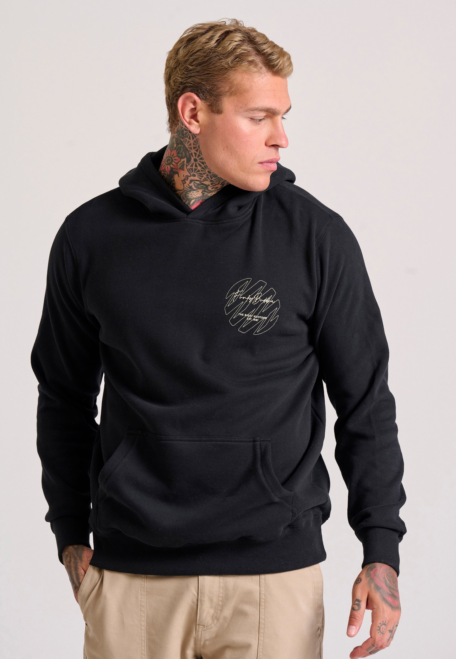 Relaxed fit φούτερ με γραφικό τύπωμα στην πλάτη