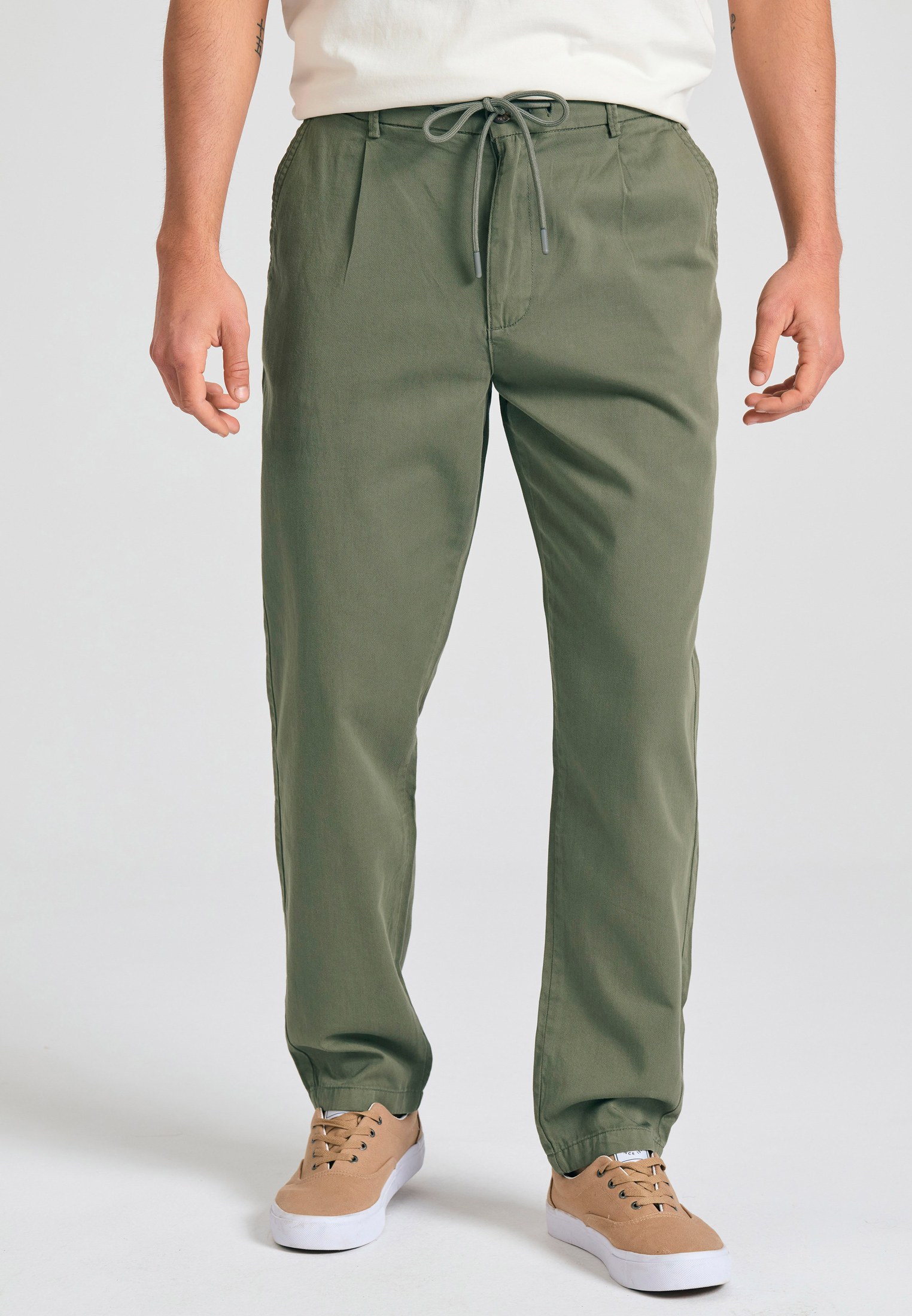 Comfort fit garment dyed chino παντελόνι