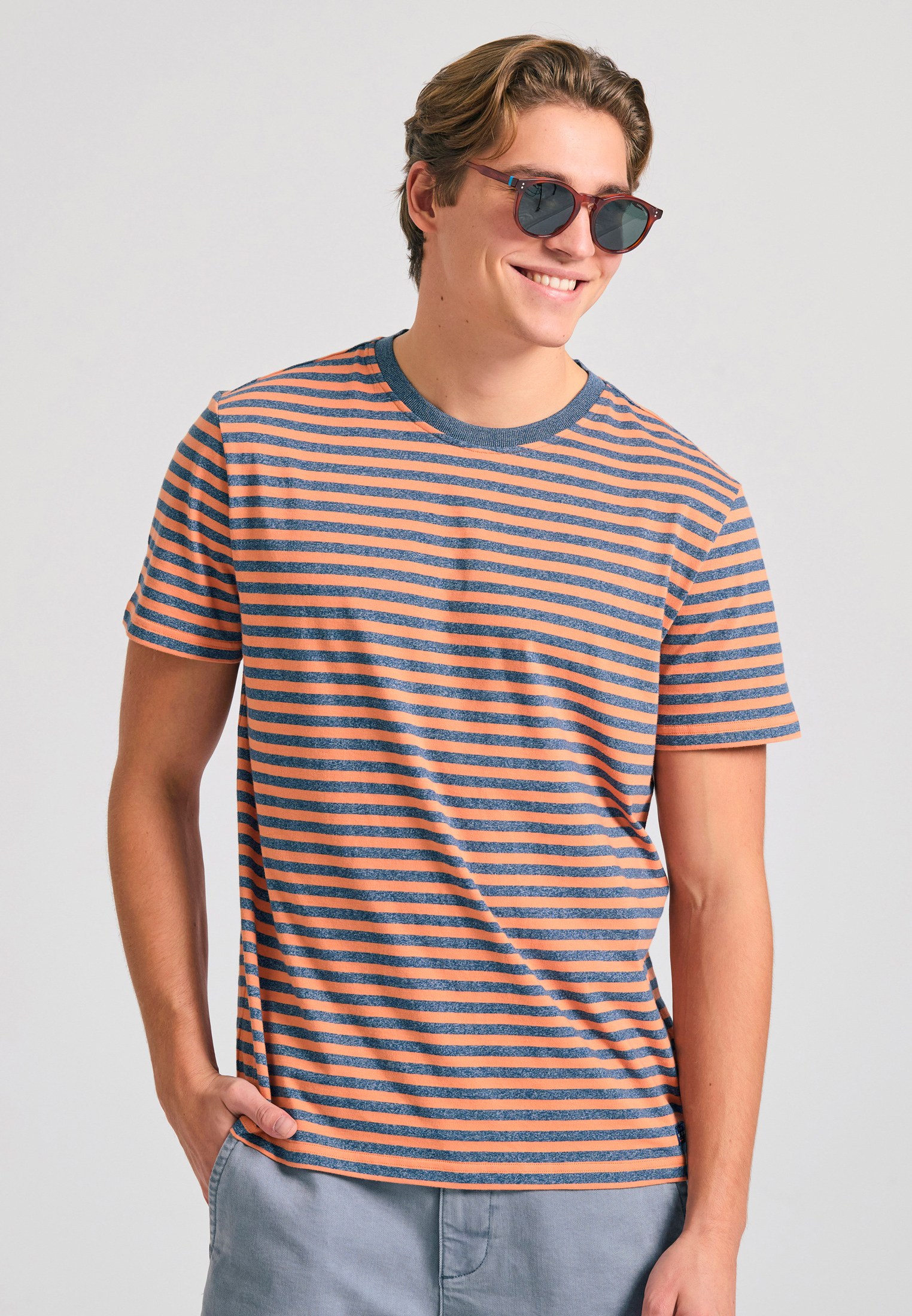 Yarn dyed t-shirt με ρίγες