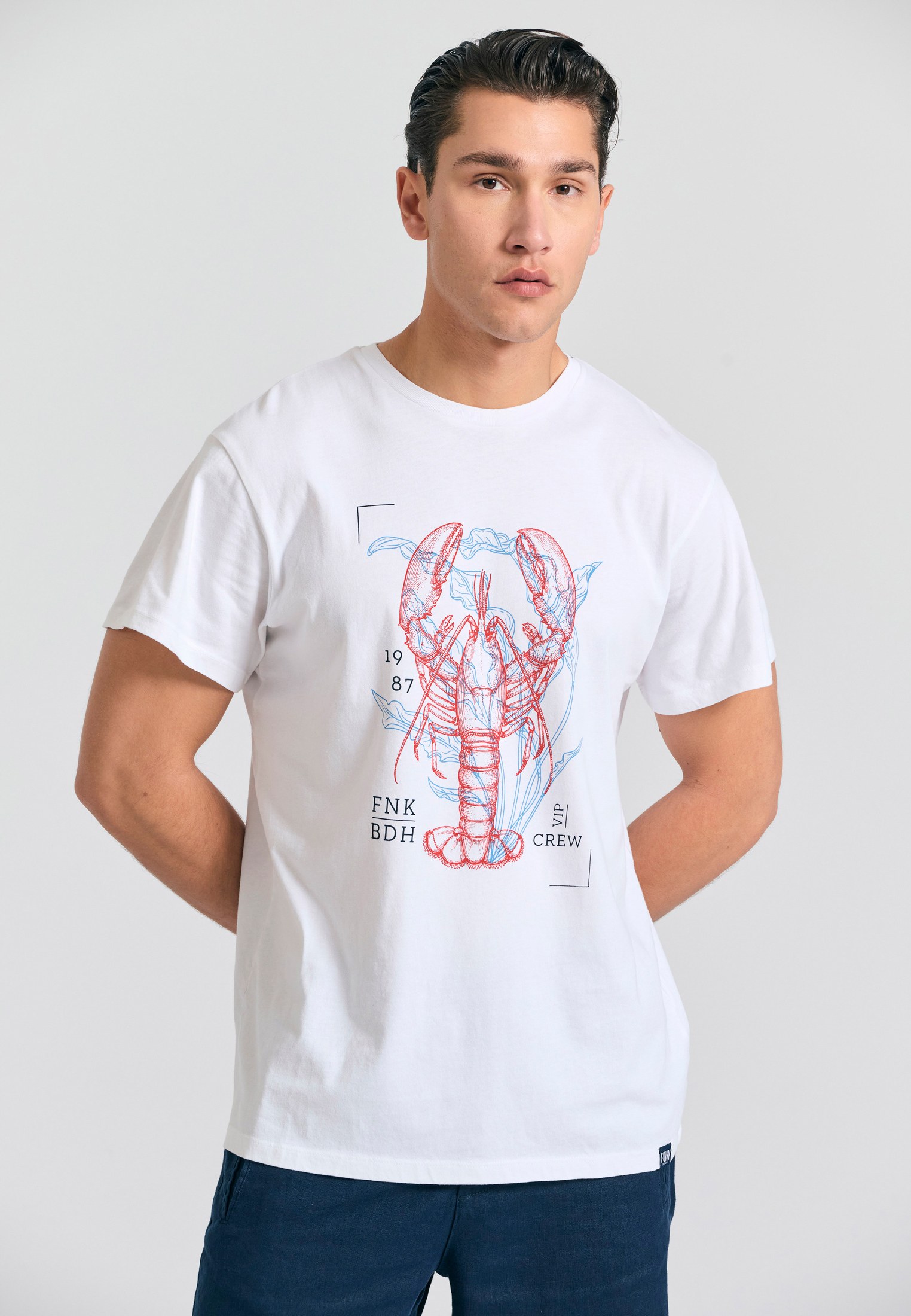 T-shirt με abstract graphic τύπωμα