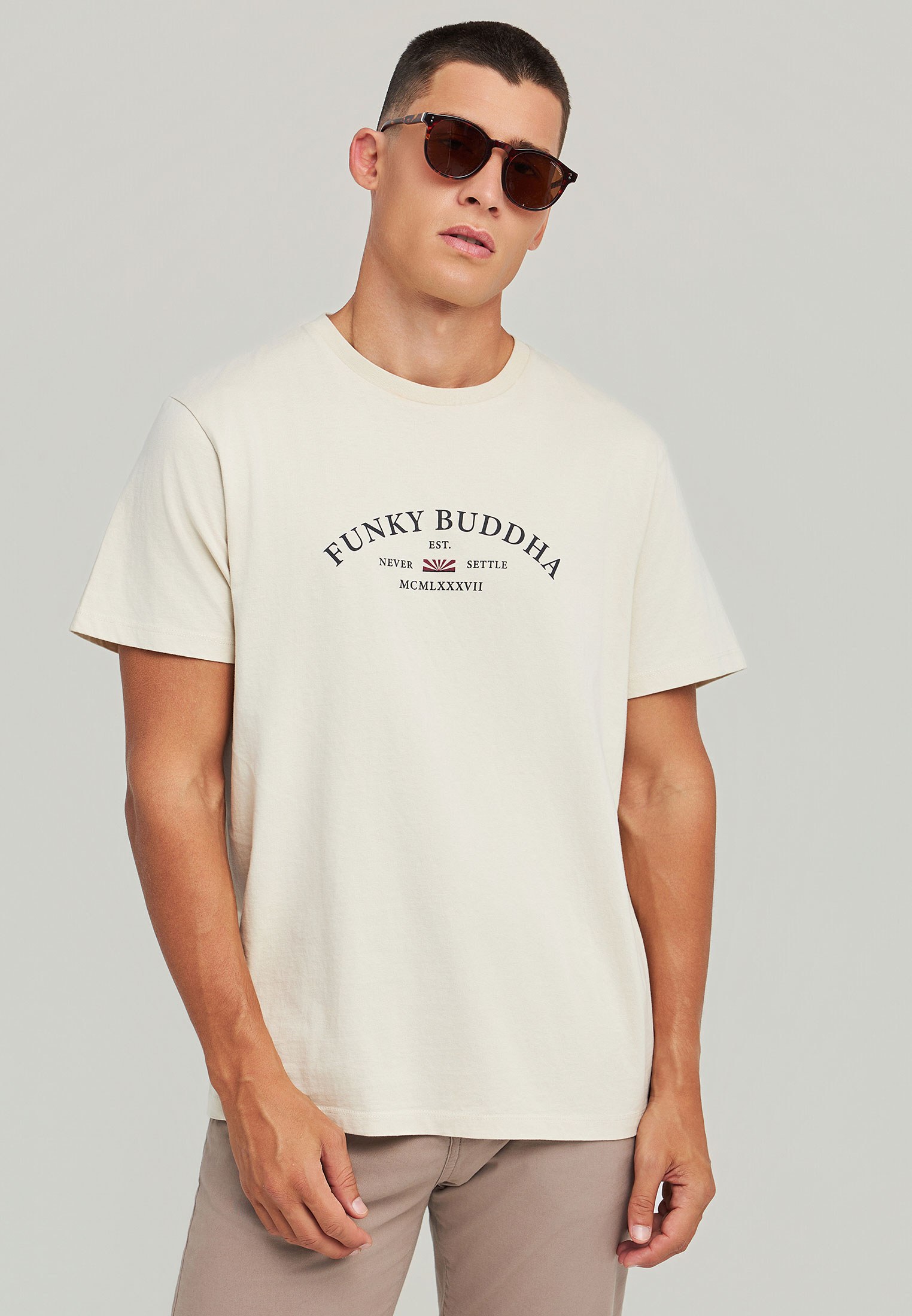 T-shirt με text logo τύπωμα στο στήθος