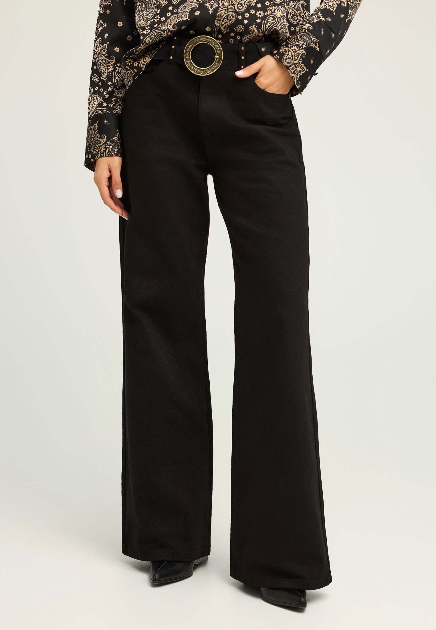 Γυναικείο wide leg τζιν παντελόνι