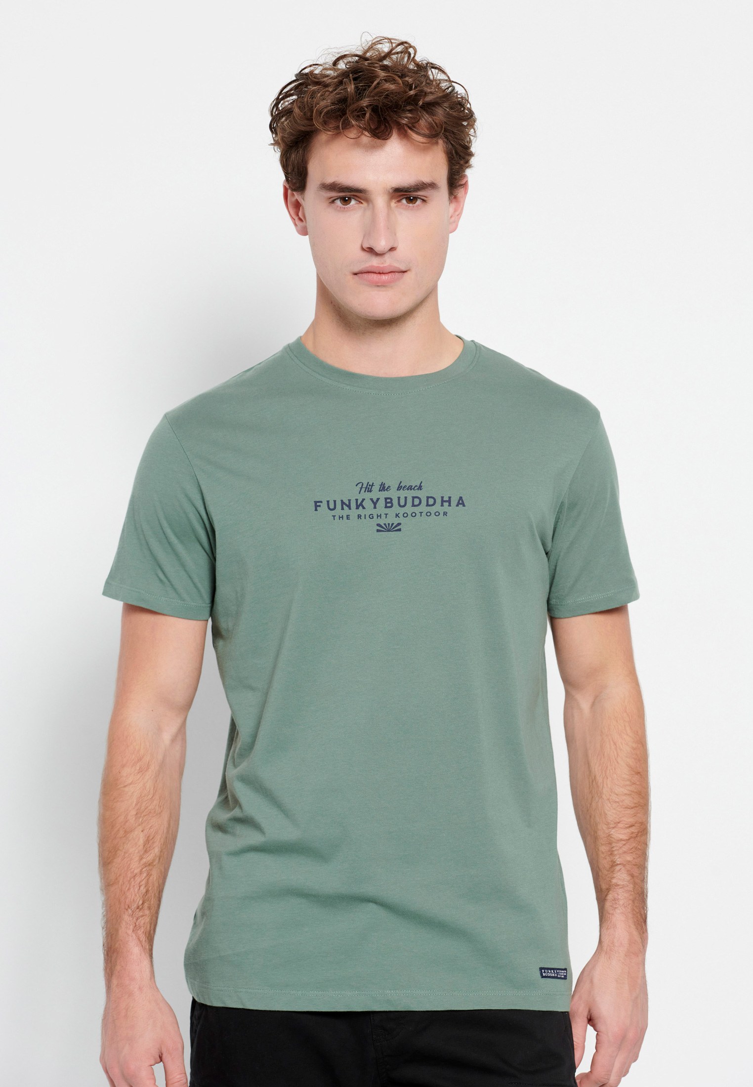 T-shirt με Funky Buddha τύπωμα στο στήθος