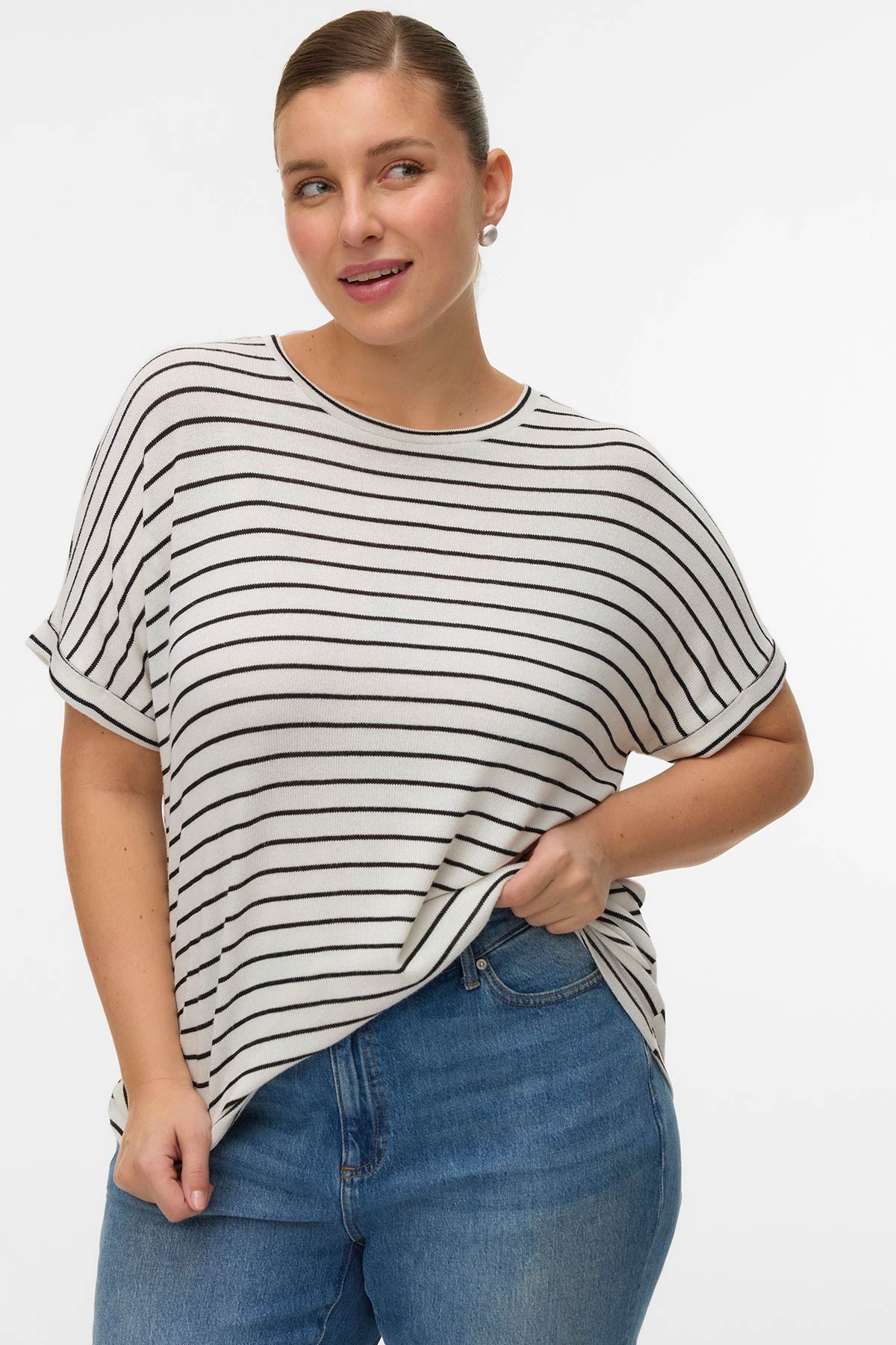 Πλεκτό T-Shirt κοντομάνικο VERO MODA