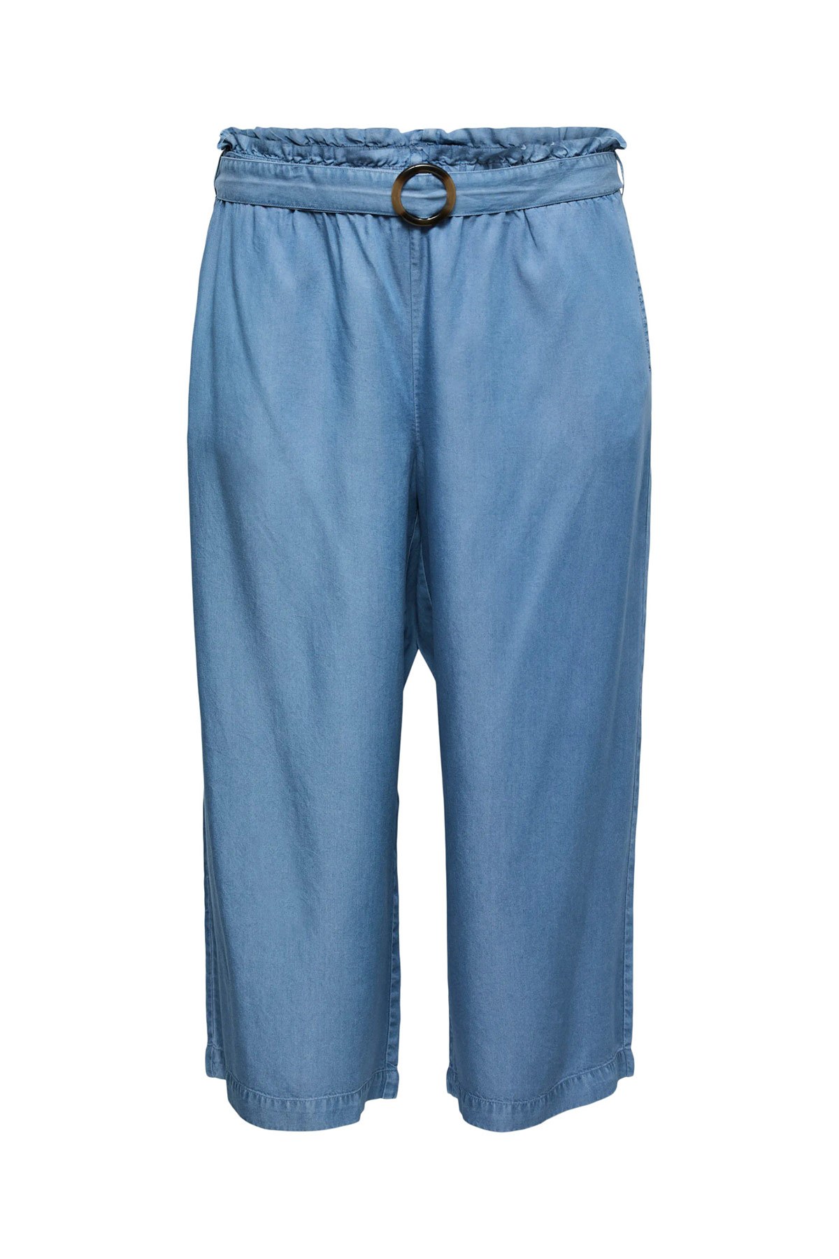 Παντελόνι tencel με ελαστική μέση και ζώνη VERO MODA