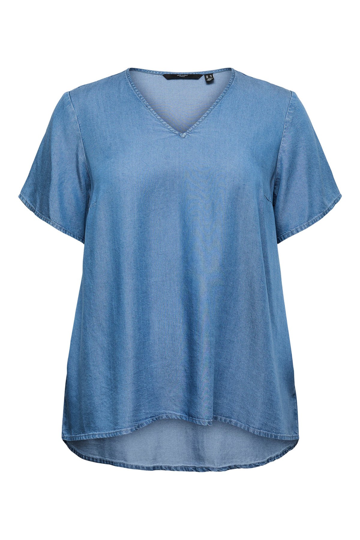 Μπλούζα tencel με ασύμμετρο τελείωμα VERO MODA