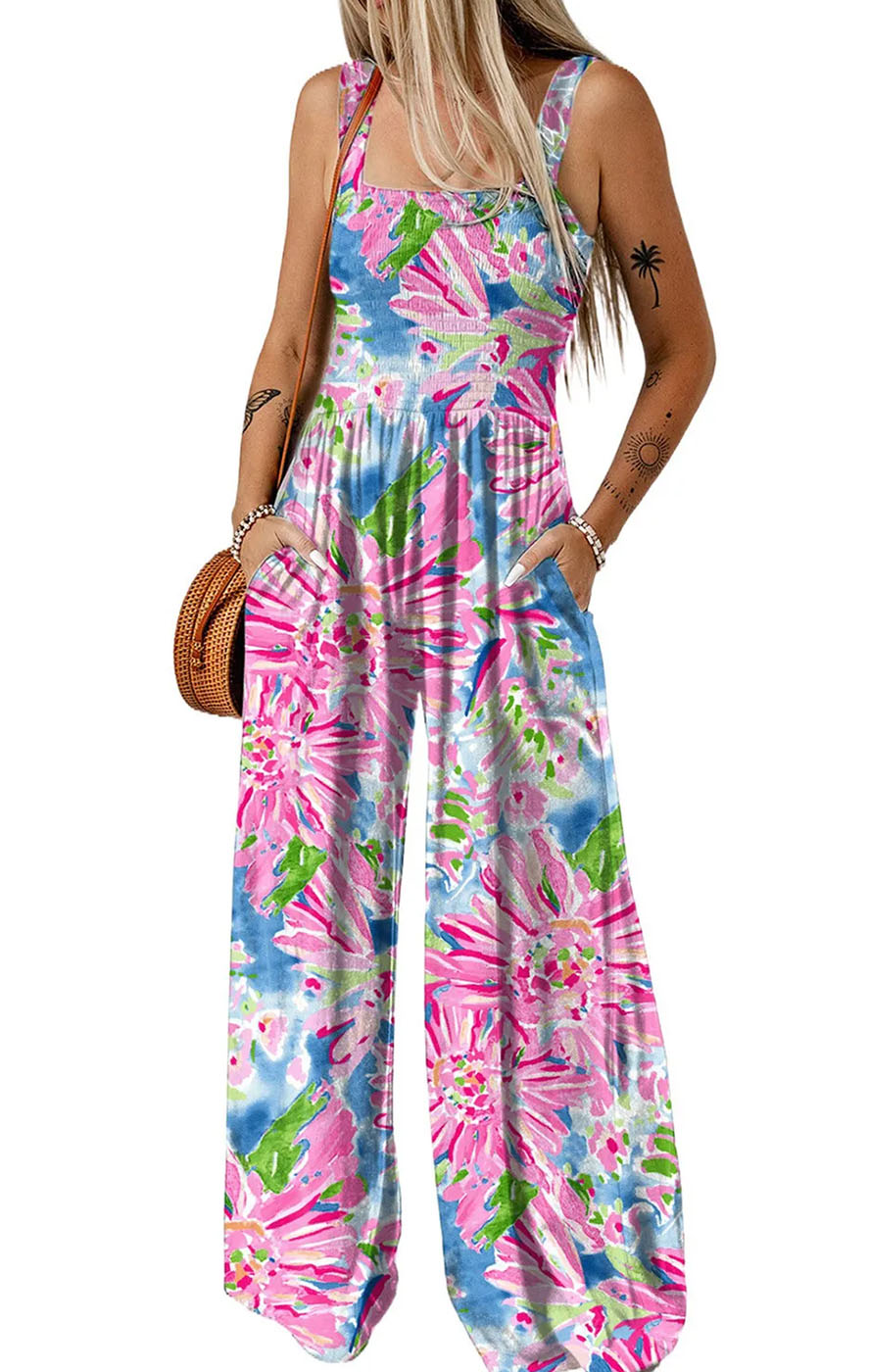 Ολόσωμη Φόρμα Floral - Πολύχρωμο - LC6412180-10-Πολύχρωμο-XL