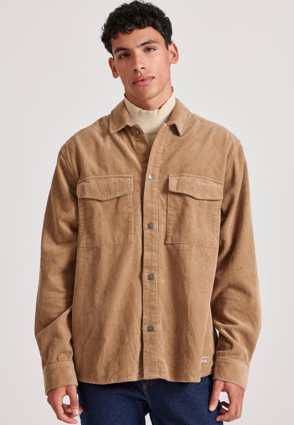 Overshirt casual κοτλέ πουκάμισο