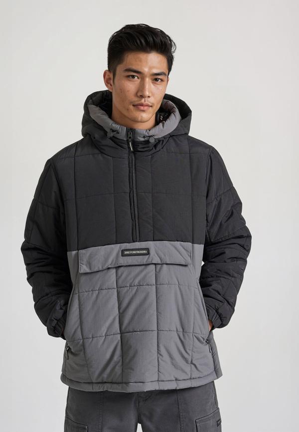 Ανδρικό overhead jacket με κουκούλα