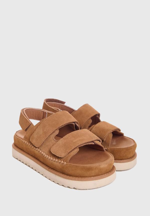 Γυναικεία suede σανδάλια