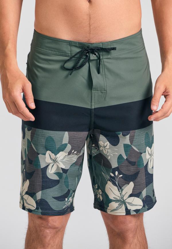 Ανδρικό μαγιό βερμούδα με floral τύπωμα