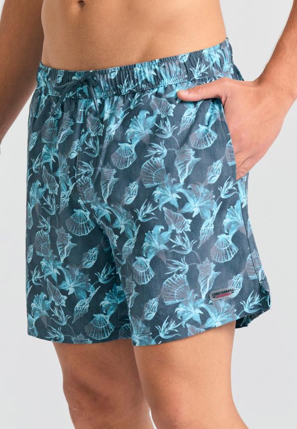 Ανδρικό μαγιό με floral τύπωμα