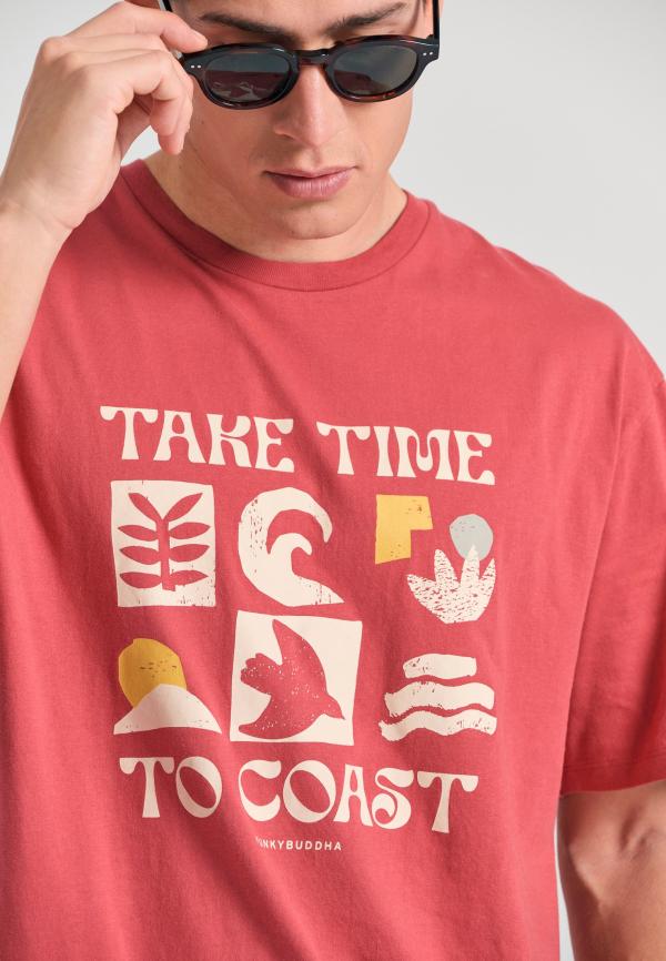 Relaxed fit t-shirt με graphic τύπωμα
