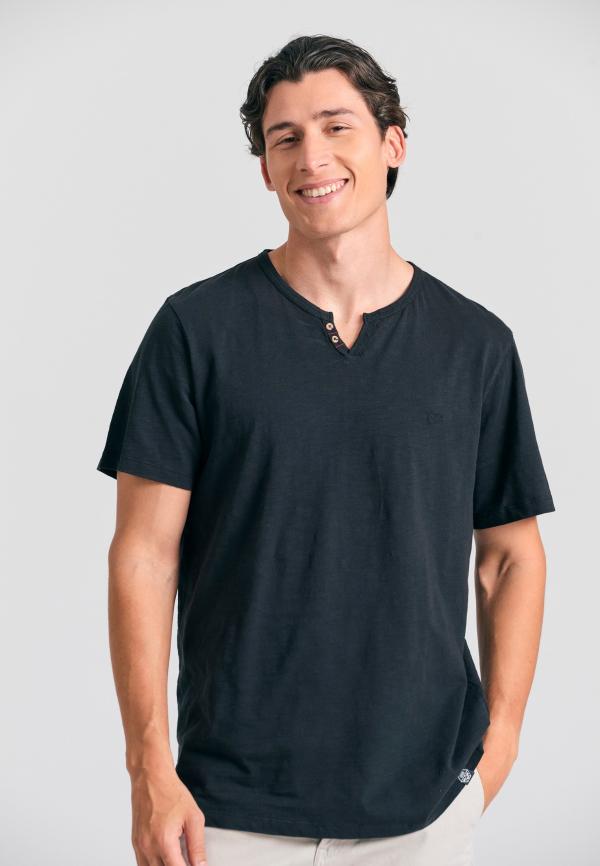 Essential t-shirt με λαιμό henley Garage 55.