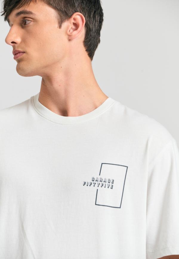 Relaxed fit t-shirt με τύπωμα στην πλάτη Garage 55.