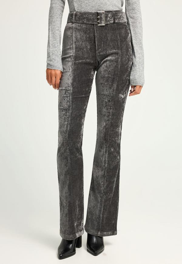Βελουτέ flare fit παντελόνι