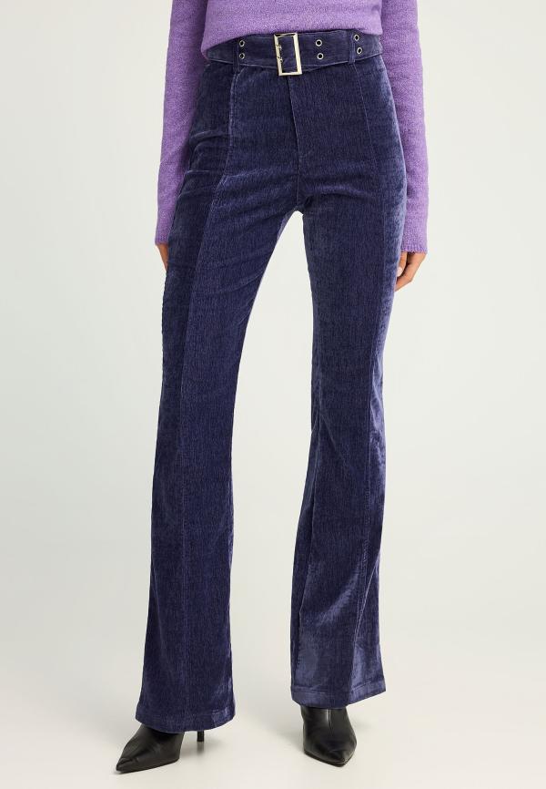 Βελουτέ flare fit παντελόνι