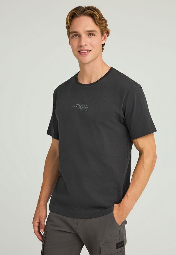 Relaxed fit t-shirt με τύπωμα στην πλάτη
