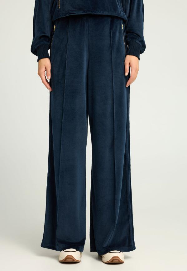 Wide leg παντελόνι σε βελουτέ ύφασμα